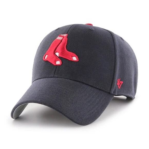 Boston Red Sox ‘47 Brand Baseball Cap NEW Blue Red Hat - Picture 1 of 5